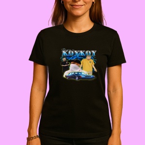 Tricou Koykoy - Masked Blue Scene, muzica POP, Dama | Barbat | Copii, Culoare Negru