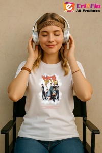 Tricou KPOP dama cu trupa formatia BTS 1 , music Coreean 176 - Img 8