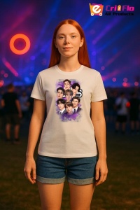 Tricou KPOP dama cu trupa formatia BTS ARMY , music Coreean 187 - Img 7