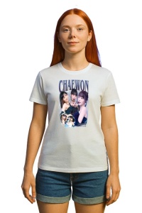 Tricou KPOP dama cu trupa formatia CHAEWON 2 , music Coreean 197 - Img 3