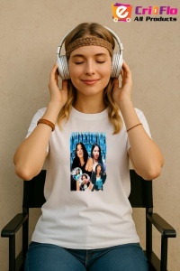 Tricou KPOP dama cu trupa formatia CHAEYOUNG , music Coreean 198 - Img 8