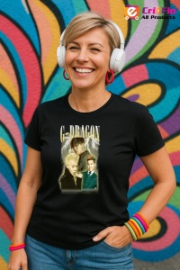 Tricou KPOP dama cu trupa formatia G-DRAGON , music Coreean 211 - Img 4