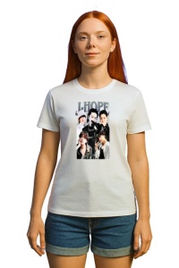 Tricou KPOP dama cu trupa formatia J-HOPE , music Coreean 230 - Img 3