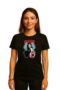 Tricou KPOP dama cu trupa formatia JENNIE , music Coreean 223 - Img 2