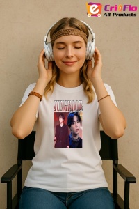 Tricou KPOP dama cu trupa formatia JUNGKOOK 7 , music Coreean 246 - Img 8