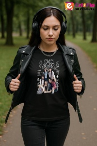Tricou KPOP dama cu trupa formatia NEW YANS , music Coreean 277 - Img 5