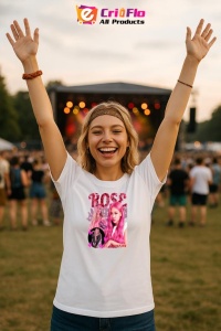 Tricou KPOP dama cu trupa formatia ROSE BLOACK PINK , music Coreean 281 - Img 9