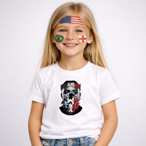 Tricou Kylian Mbappe France World Cup Fifa 2026, din bumbac 100%, tricou alb, Copii | Dama | Barbat - Img 2