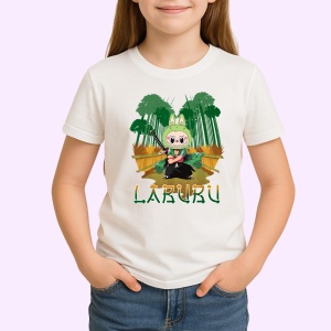Tricou Labubu bambus katana, Unisex Dama si Barbat | Copii