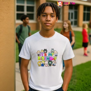 Tricou Labubu birthday multicolor, Unisex Dama si Barbat | Copii - Img 10