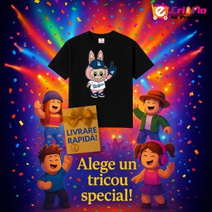 Tricou Labubu dodgers mix, Unisex Dama si Barbat | Copii, Culoare Negru - Img 11