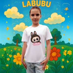 Tricou Labubu fata clasica, Unisex Dama si Barbat | Copii - Img 3