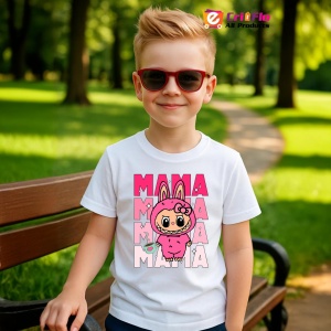 Tricou Labubu mama mama, Unisex Dama si Barbat | Copii - Img 5