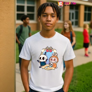 Tricou Labubu mommy morcov, Unisex Dama si Barbat | Copii - Img 10