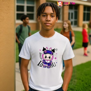 Tricou Labubu pirat mov, Unisex Dama si Barbat | Copii - Img 10
