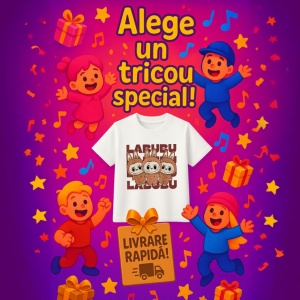 Tricou Labubu trio maro, Unisex Dama si Barbat | Copii - Img 6