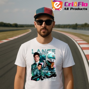 Tricou Lance Stroll Poster Colaj Echipa Aston Martin Formula 1, Copii | Dama | Barbat - Img 5