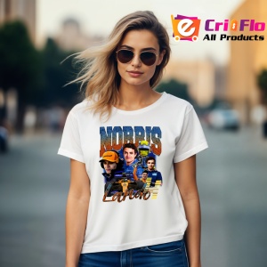 Tricou Lando Norris Ilustratie Masina Echipa Mclaren Formula 1, Copii | Dama | Barbat - Img 9