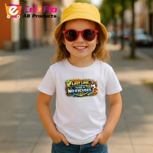 Tricou Last Line To Be A No Excuses Fotbal, din bumbac 100% , tricou alb pentru Copii | Dama | Barbat - Img 5