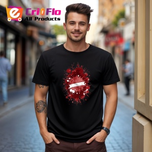 Tricou Latvia Steag Splash Art, Copii | Dama | Barbat, culoare negru - Img 4