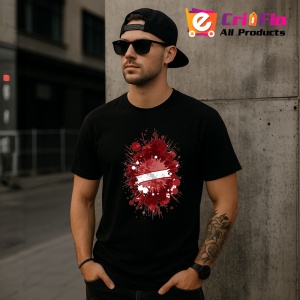 Tricou Latvia Steag Splash Art, Copii | Dama | Barbat, culoare negru - Img 6