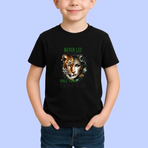 Tricou Leopard si femeie cu privire patrunzatoare mesaj never let anyone dull your sparkle Copii | Dama | Barbat Barbat - Img 6