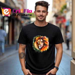 Tricou Leu si femeie curajoasa mesaj inspirational stronger than the storm Copii | Dama | Barbat Barbat - Img 18