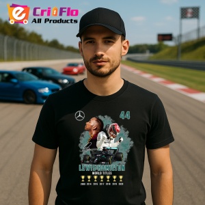 Tricou Lewis Hamilton Colaj Masina Trofee Mercedes Formula 1, Copii | Dama | Barbat - Img 8