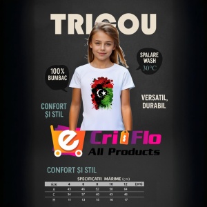 Tricou Libya Steag Splash Art, Copii | Dama | Barbat - Img 9
