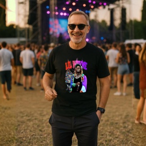 Tricou Lil Wayne v1, muzica METAL, Dama | Barbat | Copii, Culoare Negru - Img 9