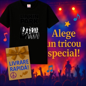 Tricou Linkin Park - Group Photo, muzica Pop, Dama | Barbat | Copii, Culoare Negru - Img 7
