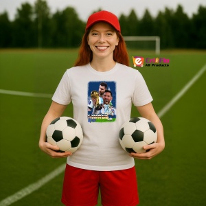 Tricou Lionel Messi Balonul de Aur - Copii | Dama | Barbat - Img 2