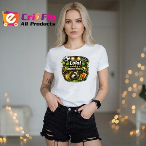 Tricou Loial Pana La Ultimul Fluier Fotbal Minge, din bumbac 100% , tricou alb pentru Copii | Dama | Barbat - Img 7