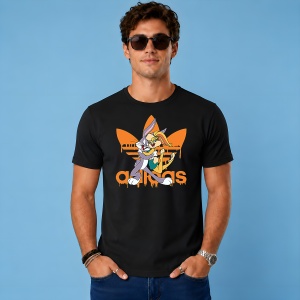 Tricou Lola Si Bugs Bunny Imbratisare Logo Portocaliu Urban Love, din bumbac 100%, tricou negru, Copii | Dama | Barbat