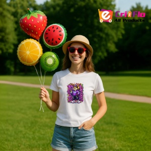 Tricou Lola stil streetwear pe fundal stropi roz si mov Copii | Dama | Barbat Barbat - Img 12