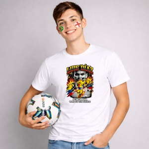 Tricou Luis Diaz Colombia World Cup Fifa 2026, din bumbac 100%, tricou alb, Copii | Dama | Barbat