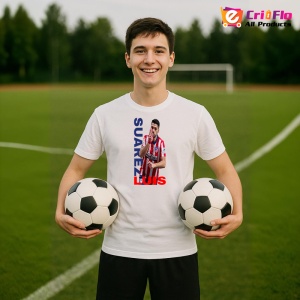 Tricou Luis Suarez Atletico Prezentare - Copii | Dama | Barbat - Img 3