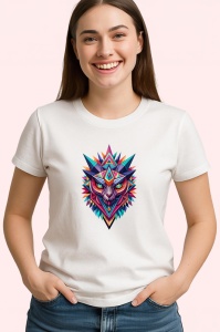 Tricou Lup Colorat Tribal, Copii | Dama | Barbat - Img 3