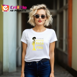 Tricou M-Is Cea Mai Mandra Nasa Ca Am O Fina Dragalasa, din bumbac 100%, tricou alb, Dama | Barbat