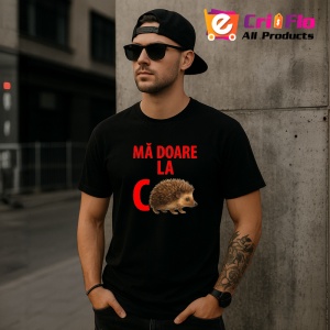 Tricou Ma Doare la C Arici, Copii | Dama | Barbat , tricou negru - Img 11