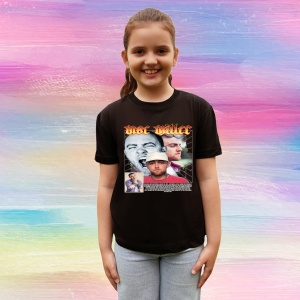Tricou Mac Miller - Colaj fete alb-rosu, muzica Pop, Dama | Barbat | Copii, Culoare Negru - Img 4