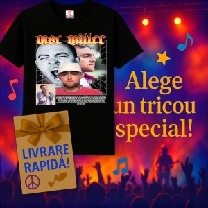 Tricou Mac Miller - Colaj fete alb-rosu, muzica Pop, Dama | Barbat | Copii, Culoare Negru - Img 7