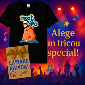 Tricou Mac Miller - 'most dope' in hanorac portocaliu, stil retro cartoon, muzica Pop, Dama | Barbat | Copii, Culoare Negru - Img 7