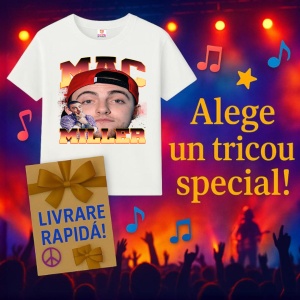 Tricou Mac Miller - Sapca rosie, fata frontala, muzica Nu Metal, Dama | Barbat | Copii - Img 10