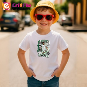 Tricou Mahrez Algeria Echipa Nationala Fotbal, din bumbac 100% , tricou alb pentru Copii | Dama | Barbat - Img 4