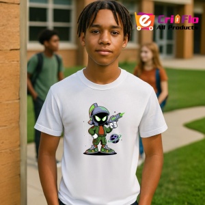 Tricou Marvin Space Gun – Cosmic Cool Style Copii | Dama | Barbat Barbat - Img 10