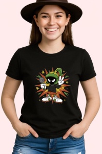 Tricou Marvin the Martian hip-hop cu microfon Copii | Dama | Barbat - Img 4