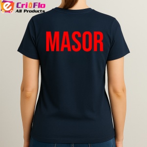 Tricou MASOR, Personalizat | Unisex Dama si Barbat, Albastru Inchis - Img 3