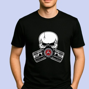 Tricou Mercedes Skull Pistons | Unisex Dama si Barbat