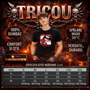 Tricou Metallica Kill Em All Album Cover, din bumbac 100%, tricou negru, Dama | Barbat - Img 3